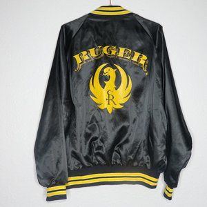 Ruger Firearms Vintage Satin Bomber Jacket XL